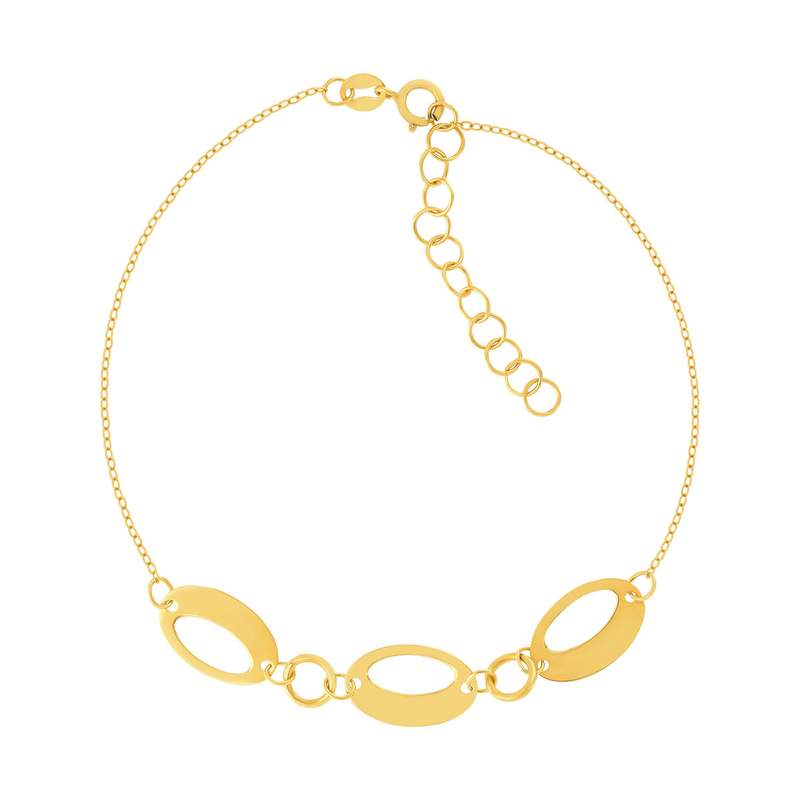 Bracelet or 750 jaune 20cm - vue 1
