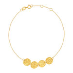 Bracelet or 750 jaune 19cm - vue 1