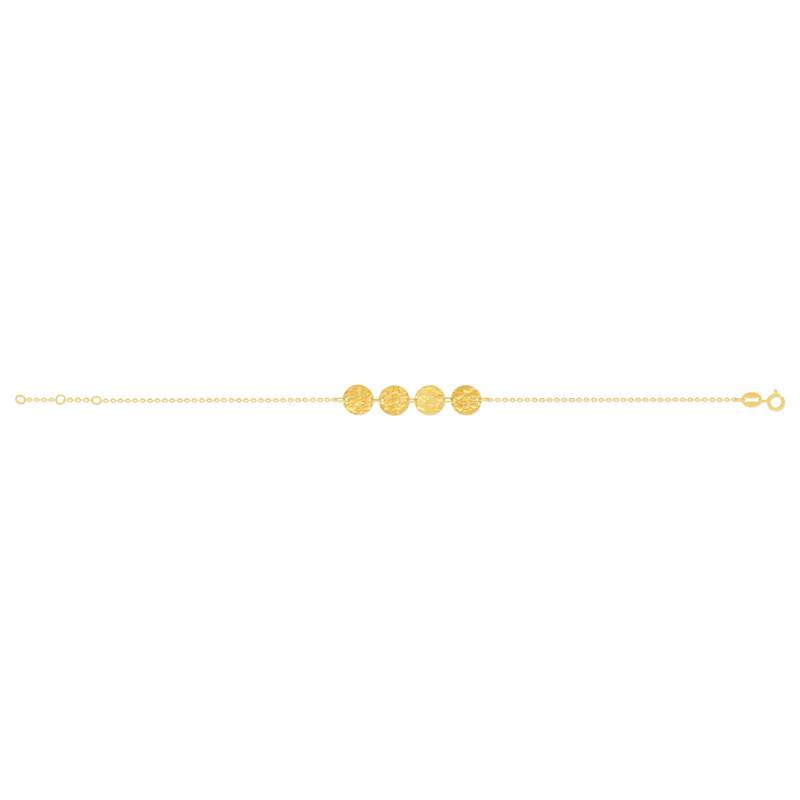 Bracelet or 750 jaune 19cm - vue 2