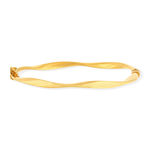 Bracelet jonc or 375 jaune 18,5cm - vue 1