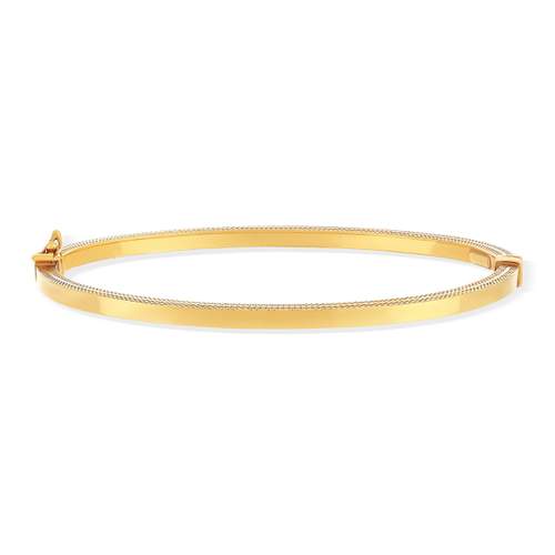 Bracelet jonc or 375 jaune 18,5cm