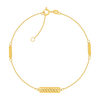 Bracelet or 375 jaune 19cm - vue V1