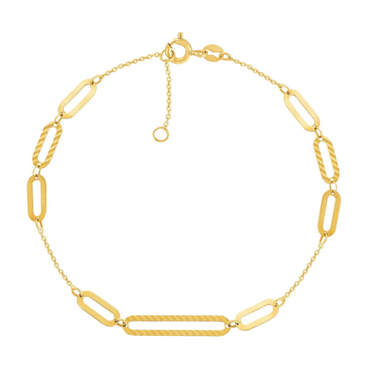 Bracelet or 375 jaune 19cm