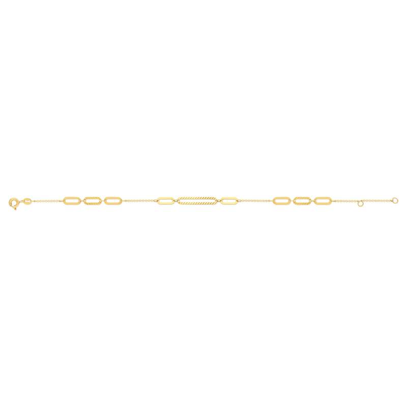 Bracelet or 375 jaune 19cm - vue 2