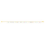 Bracelet or 375 jaune pierres synthétiques multicolores 19cm - vue 2