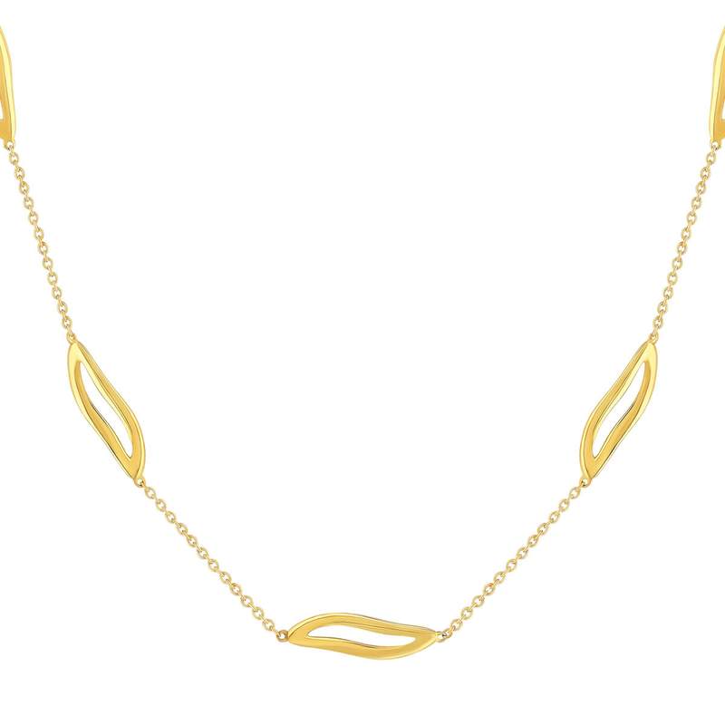 Collier or 750 jaune 45cm - vue 1