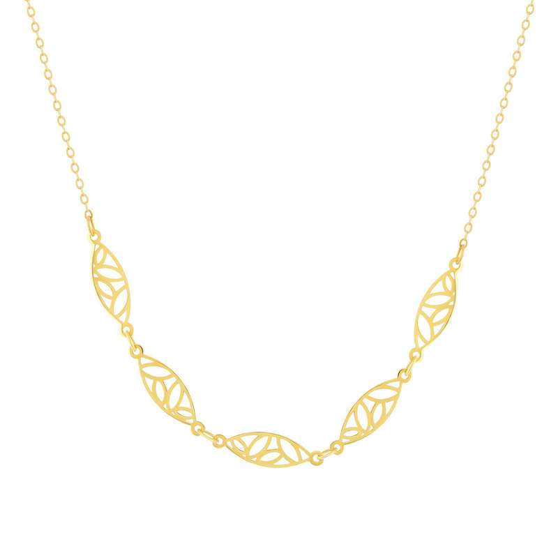 45 cm 14K yellow gold necklace - view 1
