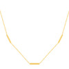 Collier or 750 jaune 45cm - vue V1