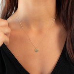 Collier or 750 jaune 45cm - vue porté 1