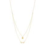 Collier or 750 jaune motif infini 45cm - vue 2