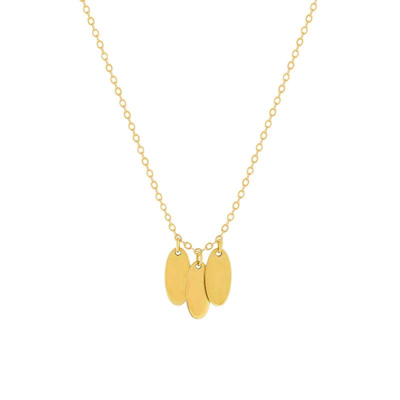 Collier or 750 jaune 45cm - vue 1