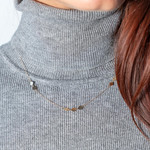 Collier or 750 jaune 45cm - vue porté 1