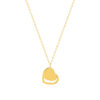 Collier or 750 jaune motif coeur 45cm - vue V1