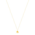 Collier or 750 jaune motif coeur 45cm - vue 2