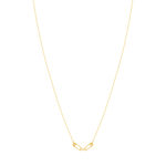 Collier or 750 jaune motif épingles 45cm - vue 2
