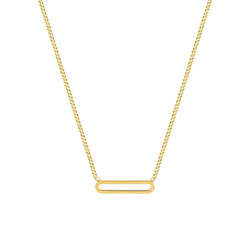 Collier or 375 jaune 45cm - vue 1