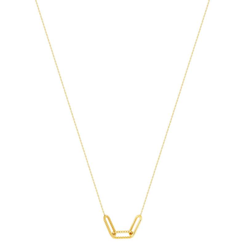 Collier or 375 jaune 45cm - vue 2