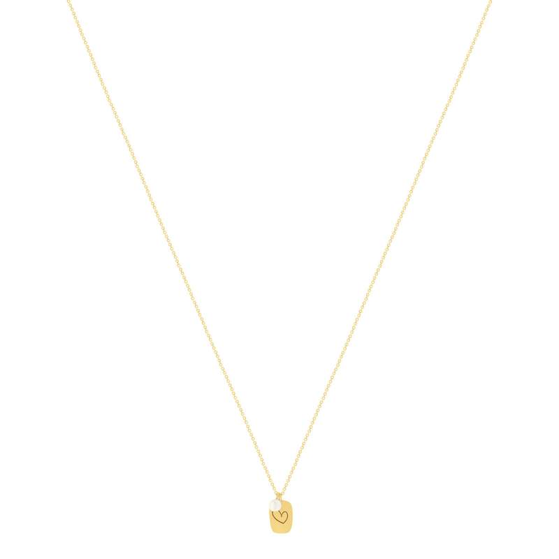 Collier or 375 jaune perle de culture 45cm - vue 2