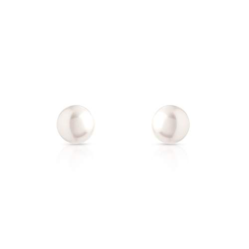 Boucles d'oreilles or 750 jaune perles de culture du Japon