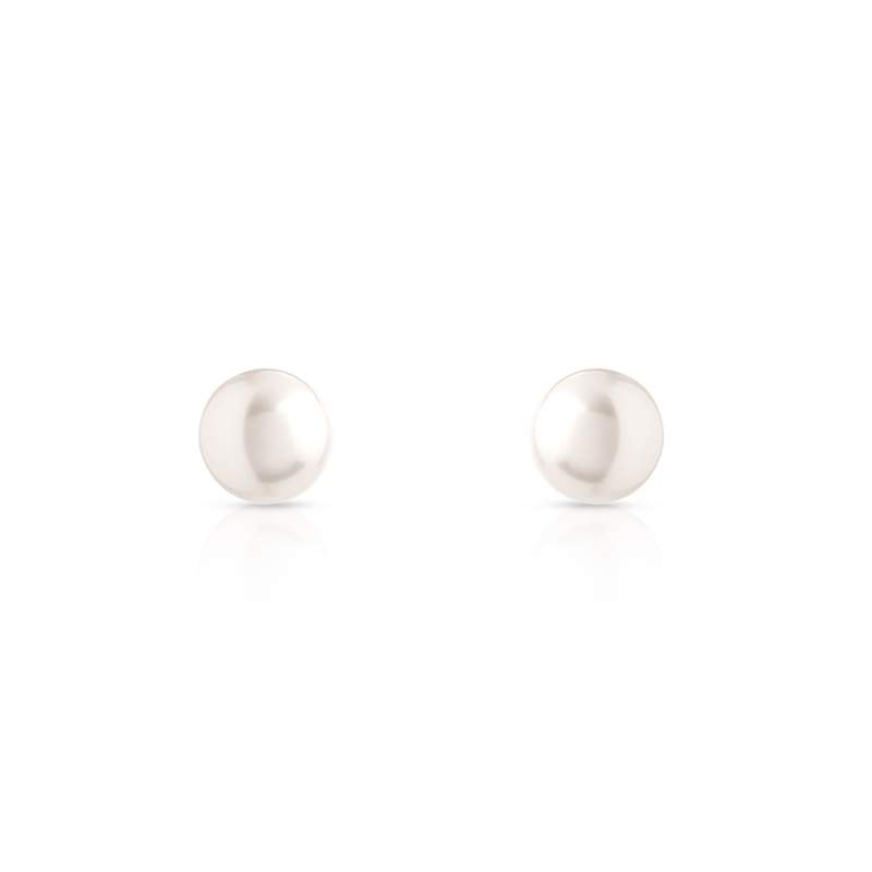 Boucles d'oreilles or 750 jaune perles de culture du Japon - vue 1