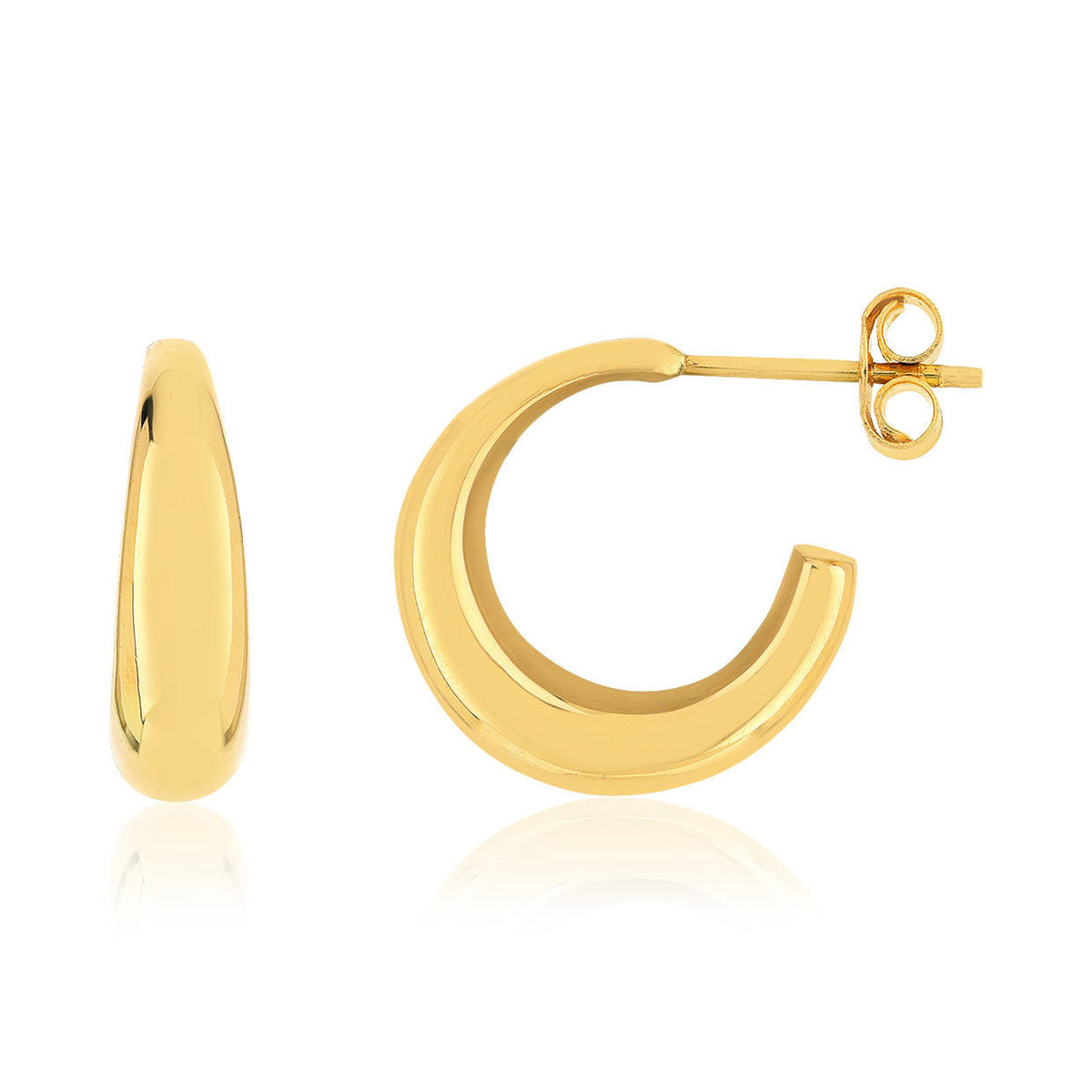 Boucles d'oreilles or 750 jaune