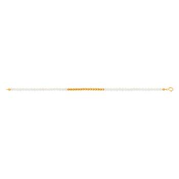 Bracelet or 375 jaune perle de culture 17cm