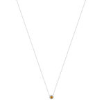 Ketting goud 375 witte citrien zirkonia's 45cm - bekijk 2
