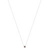 Collier or 375 blanc grenat rhodolite zirconias 45cm - vue V2