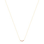 Collier or 375 jaune rubis et zirconias 45cm - vue 2