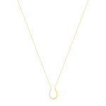 Collier or 375 jaune et zirconias 43cm - vue 2