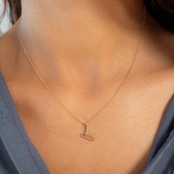 Collier or 375 jaune diamants 43cm