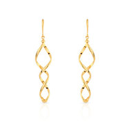 Boucles d'oreilles or 750 jaune