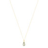 Collier or 750 jaune quartz vert 43cm - vue V2