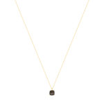 Collier or 750 jaune quartz fumé 45cm - vue 2