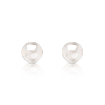 Boucles d'oreilles or 750 jaune perles de culture de Chine
