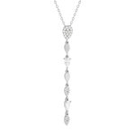 Collier argent 925 et zirconias 45cm - vue 1