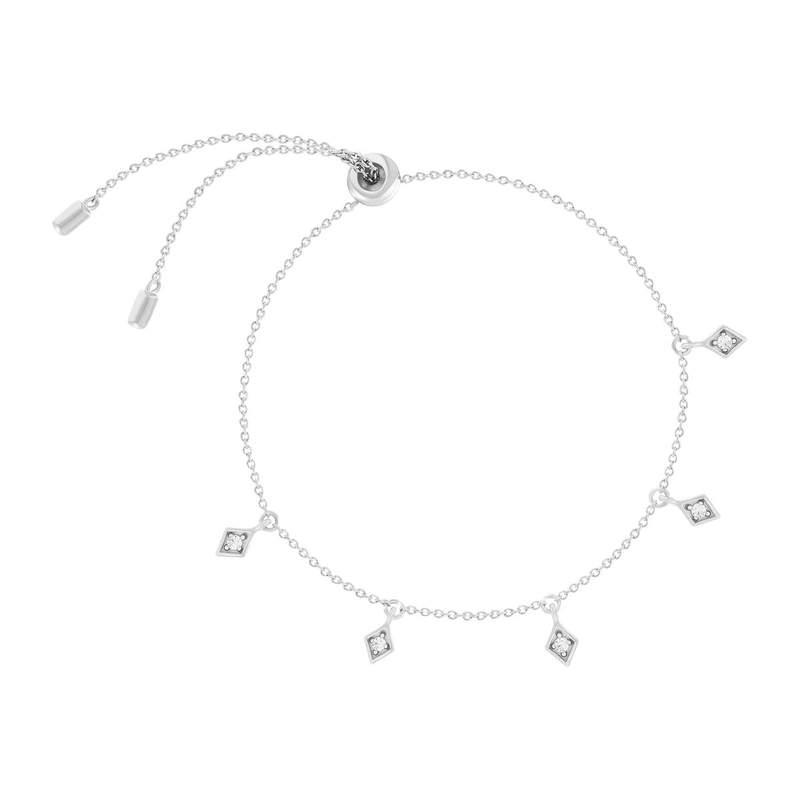 Bracelet argent 925 et zirconias 23cm - vue 1
