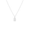 Collier argent 925 motif ourson et zirconias 45cm - vue V1