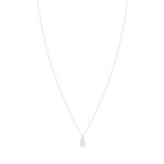 Collier argent 925 motif ourson et zirconias 45cm - vue 2