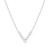 Collier argent  925 et zirconias 45cm - vue V1