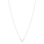 Collier argent  925 et zirconias 45cm - vue 2