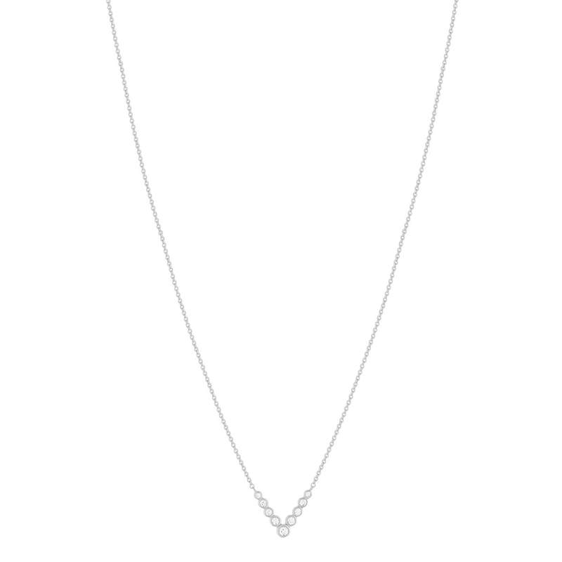 Collier argent  925 et zirconias 45cm - vue 2