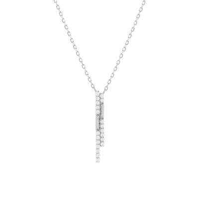 Necklace silver 925 and zirconias 45cm