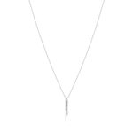 Collier argent 925 et zirconias 45cm - vue 2
