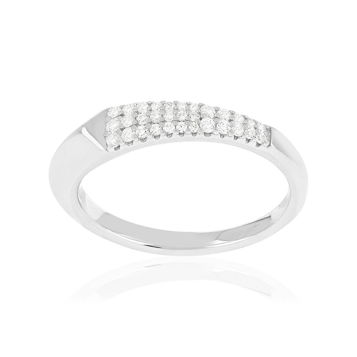 Bague argent 925 et zirconias