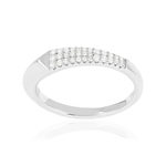 Ring van 925 zilver met zirkonia's - aanzicht 1