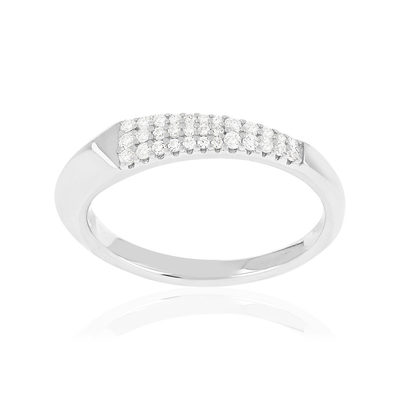 Bague argent 925 et zirconias