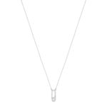 Collier argent 925 et zirconias 45cm - vue 2