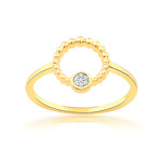 Bague or 750 2 tons diamants - vue 1