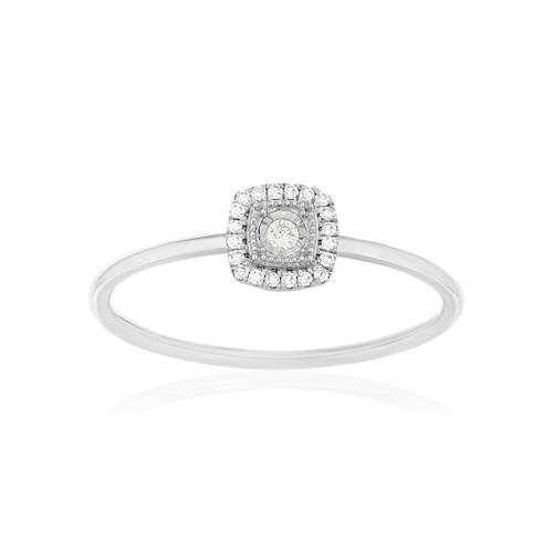 750 white gold diamond ring